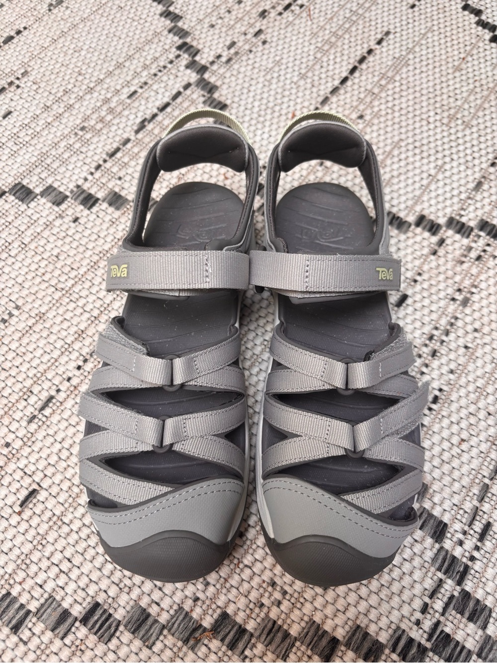Teva Gray and Olive Strappy Hiking Sandals - Picture 2 of 5